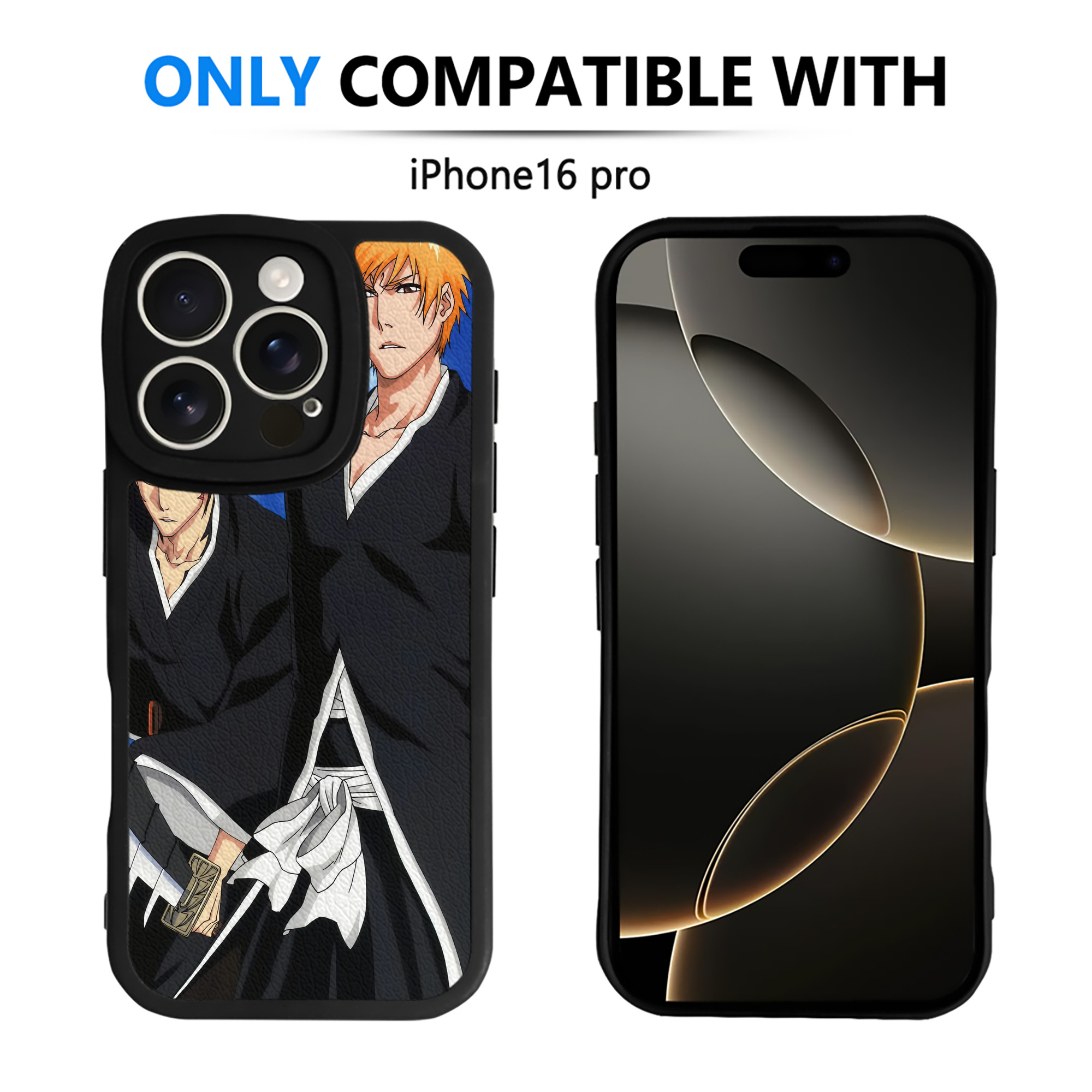 （画像用） ブリーチ BLEACH 【iPhone 16シリーズ対応】シリコンスマホケース（レザー調） 材質：シリコン